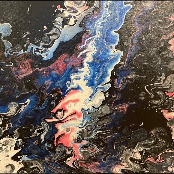 Original Acrylic Abstract Wall Art-16” by 20” - Picture 3 of 3